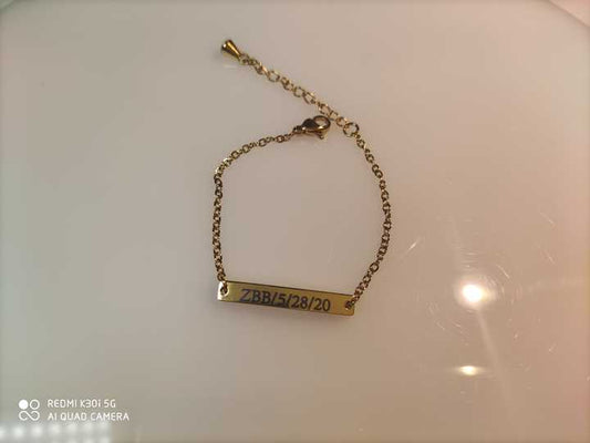 Kids Accessories Custom Gold Plated Bracelet for Kids