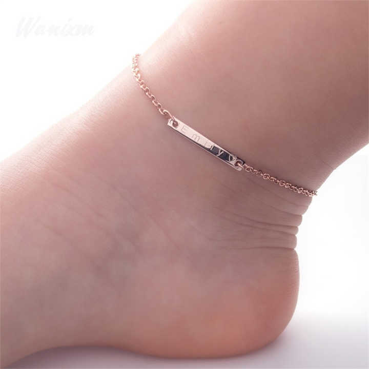 اكسسوارات أطفال سوار خلخال للأطفال من الإستانلس ستيل