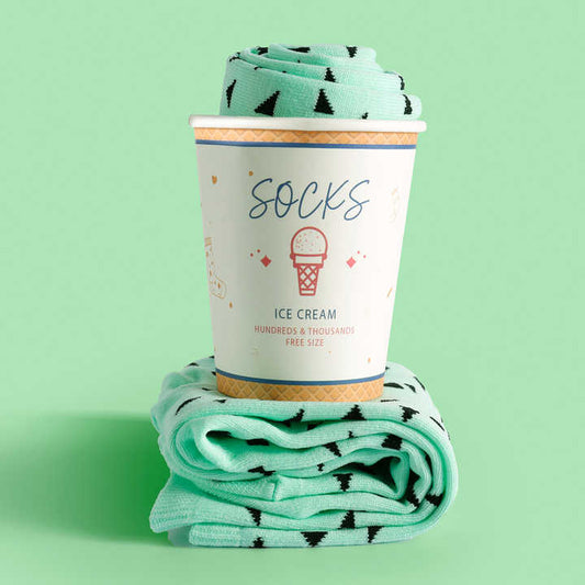 جوارب آيس كريم الملونة Colorful Ice Cream Socks