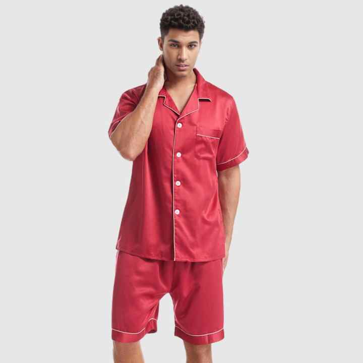Cotton pajama set.