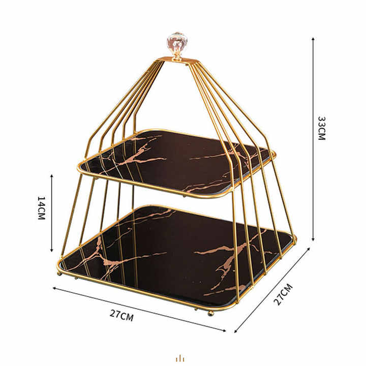 رفوف لوازم منزلية صينية كيك مطبخ للوجبات الخفيفة رف تخزين الفاكهة الرخامي Home Supplies Racks Chinese Cake Kitchen Snack Fruit Storage Rack Marble