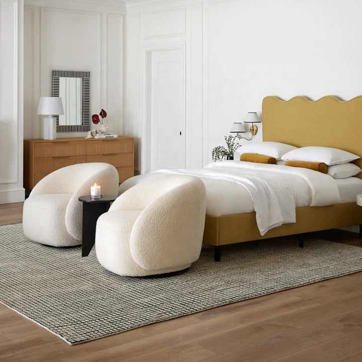 Single lambskin sofa