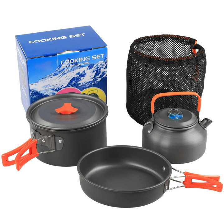 Portable Outdoor Camping Cookware Set, Ultra