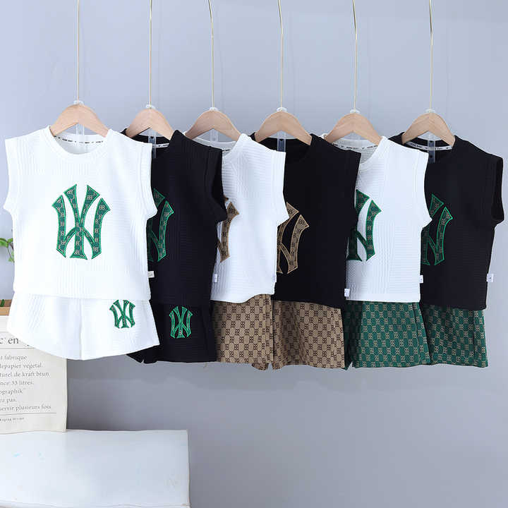 مجموعة ملابس الأطفال الصيف الجديدة الأولاد . New Summer Children's Clothing Set Boys Baby Short