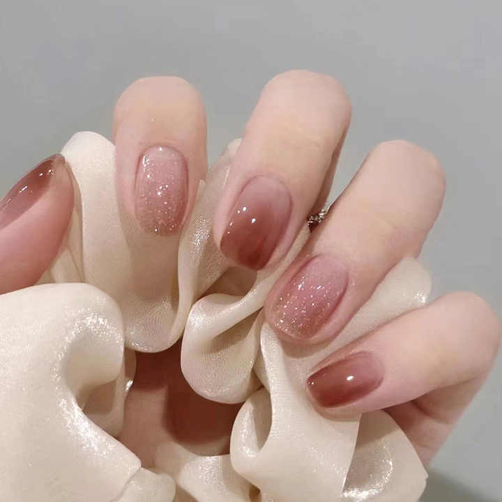 Acrylic Ombre Short Square New Fashion Acrylic