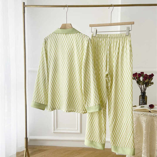 Night Suit Home Wear Luxury Women's Satin Sleepwear Set,