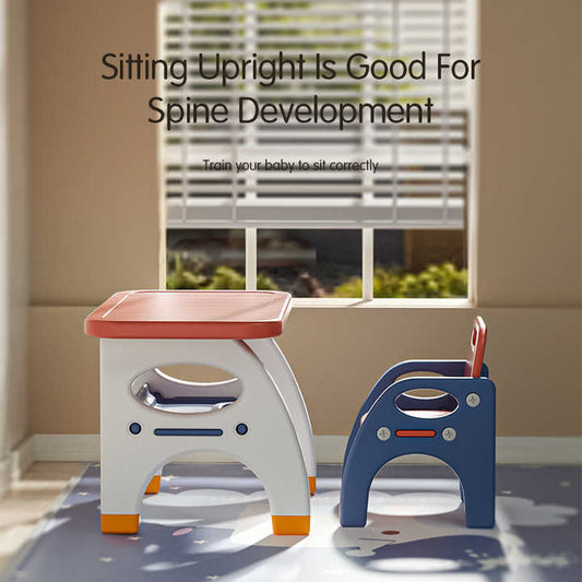 Special Offer 1 MOQ Plastic Foldable Homework Desk Kids Study Table Chair Set for Children's Bedrooms