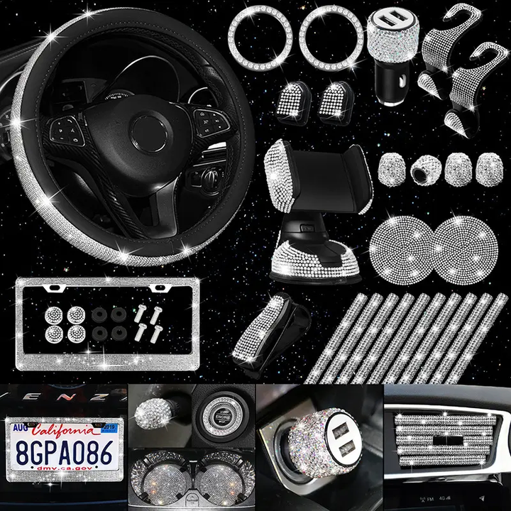 7 Piece Set of Exquisite Car Accessories for Women and