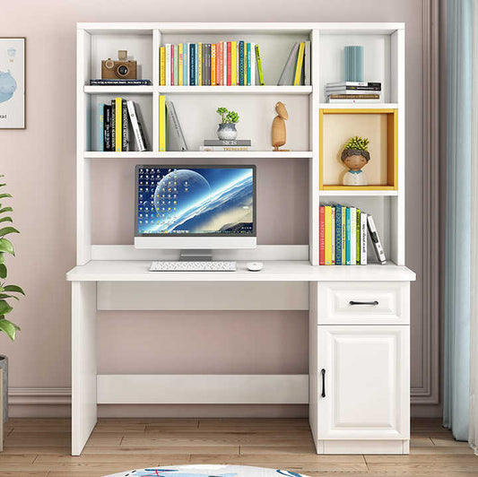 Home Wooden Office Student Study Writing Desk Computer Table Desk Table Desks with Cabinet