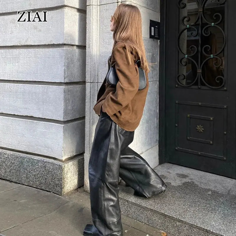 Women's Oversized Suede Jacket