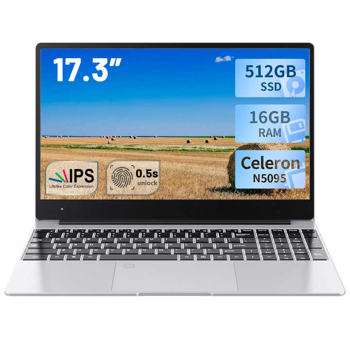 New laptop with screen