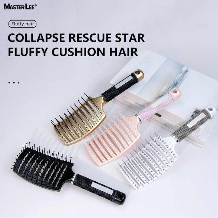 Factory Masterlee Brand Waterproof Vented Hair. فرشاة شعر منحنيه مقاومة للماء من ماركة Masterlee، مزودة