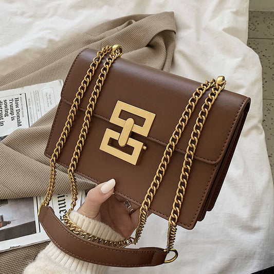 حقيبة كتف أنيقة للنساء بتصميم شعبي