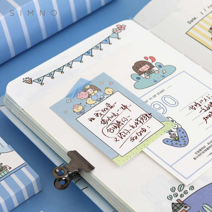 Notebook with Magnetic Buckle for Girls, Heart Shaped