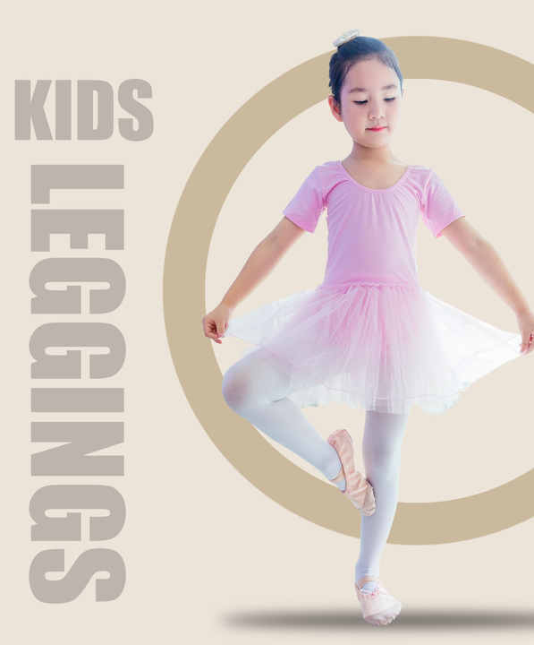 Solid & Fishnet Pattern Girls' Long Knitted Tights