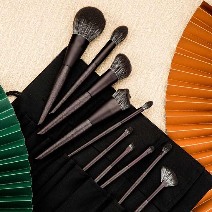 Professional makeup brushes