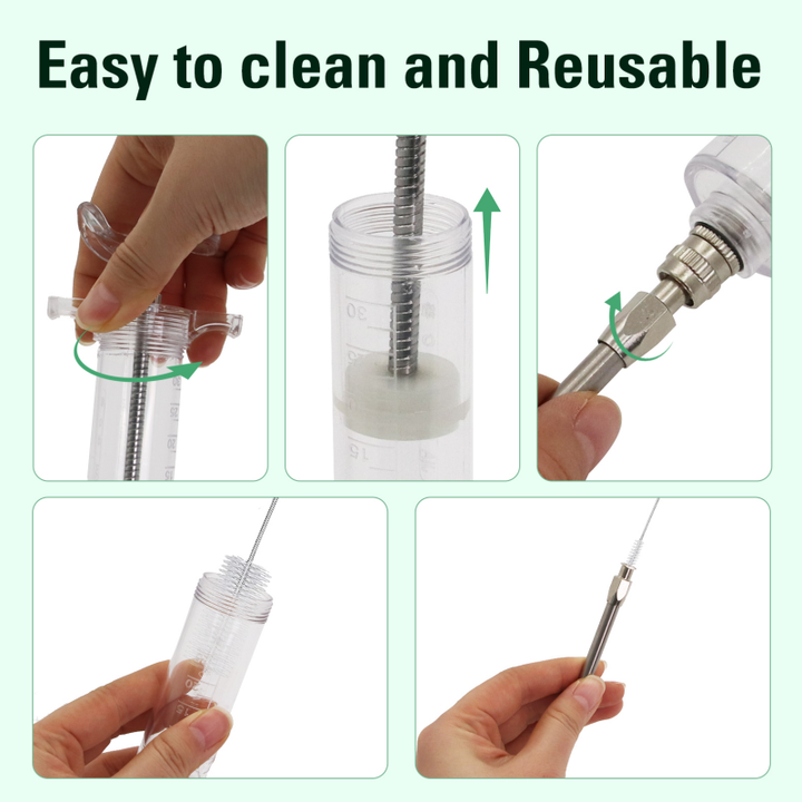 Hand Feeding Syringe Animal Feed Dispenser Veterinary. محقنة تغذية يدوية، موزع علف الحيوانات، محقنة أنبوبية من