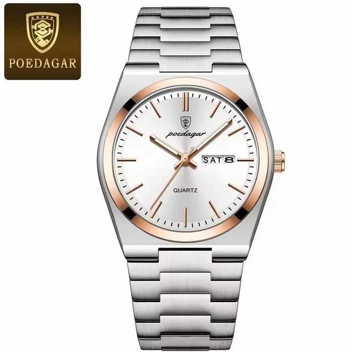 POEDAGAR 930 ساعة رجالية فاخرة جديدة من . POEDAGAR 930 New Luxury Men's Watch Stainless Steel
