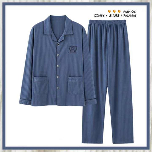 مريحة الخريف ياقة مطوية لأسفل طويلة الأكمام . Comfortable Autumn Turn-down