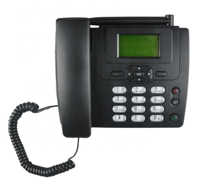 Landline Phone with هاتف أرضي مزود بفتحة بطاقة
