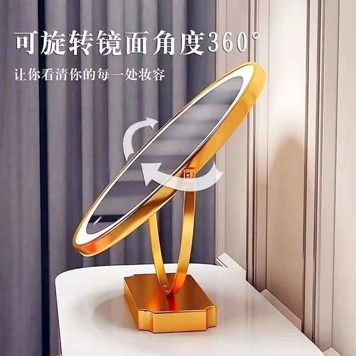 Round gold metal framed mirror wall mounted round mirrors for living room led bathroom mirror