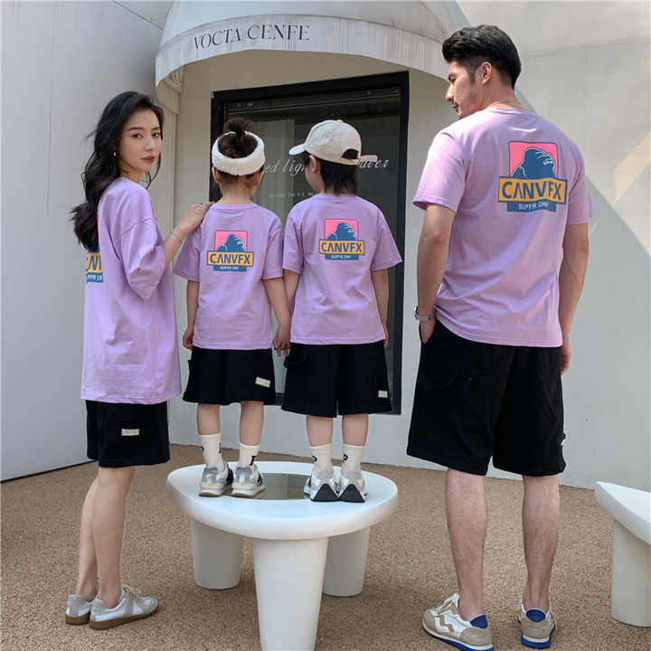 Family suit, short-sleeved shirt