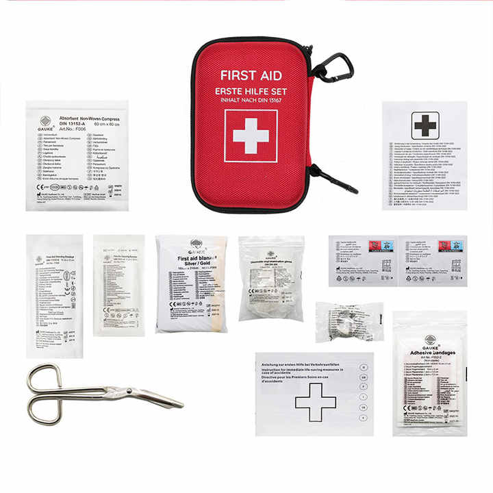 DIN13167 EVA Motorcycle First Aid Bag Emergency First