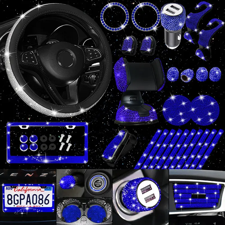 7 Piece Set of Exquisite Car Accessories for Women and