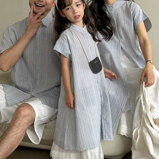 طقم ملابس صيفية للفتيات الصغيرات ملابس عائلية Little Girls Summer Clothes Set Family Matching Clothes