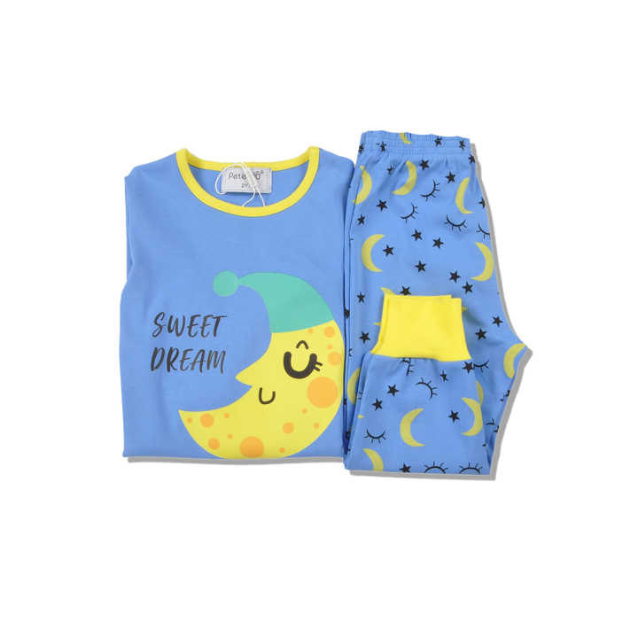 بيجامات أطفال قطنية كم طويل