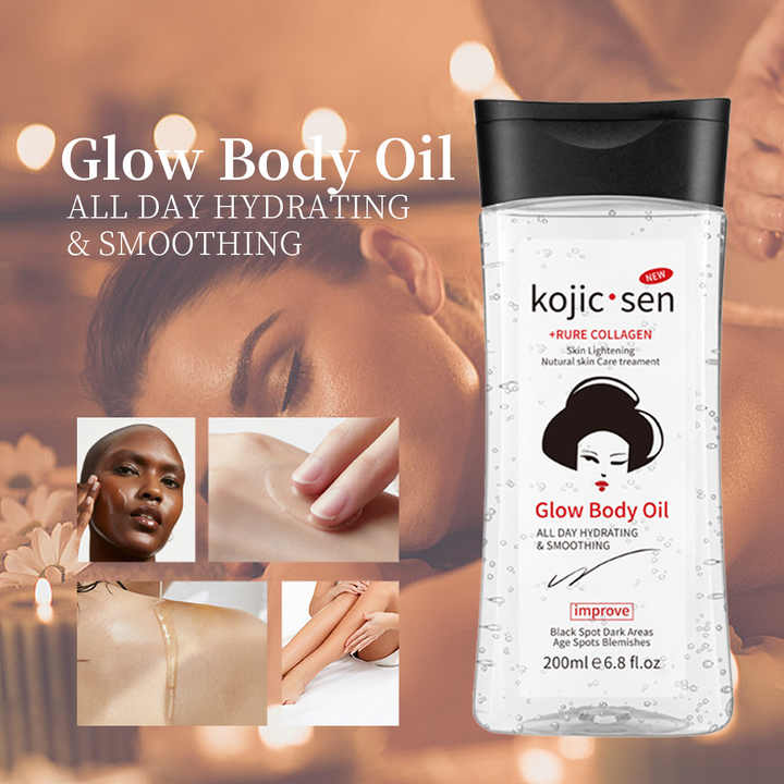 Kojic Acid Body Oil Brightens Skin Body