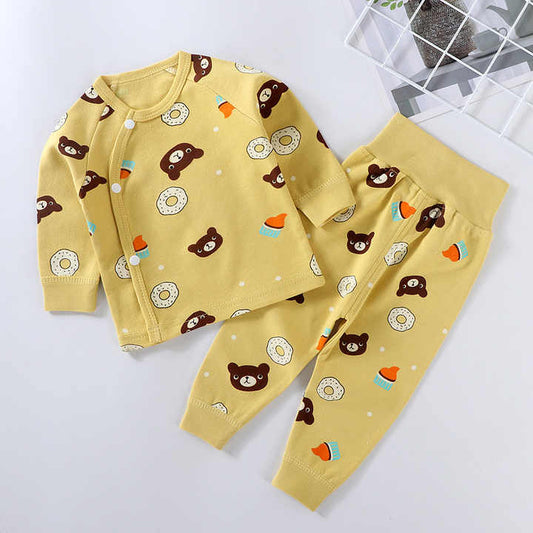 طقم بيجامة قطنية للأطفال جديدة رائجة البيع بالجملة ، طقم ملابس داخلية دافئة للبنين ، ومجموعة خريف للبناتNew hot sale wholesale children's cotton pajama set, boys' warm underwear set, and girls' autumn set