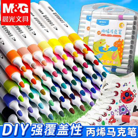 Water-based acrylic pens