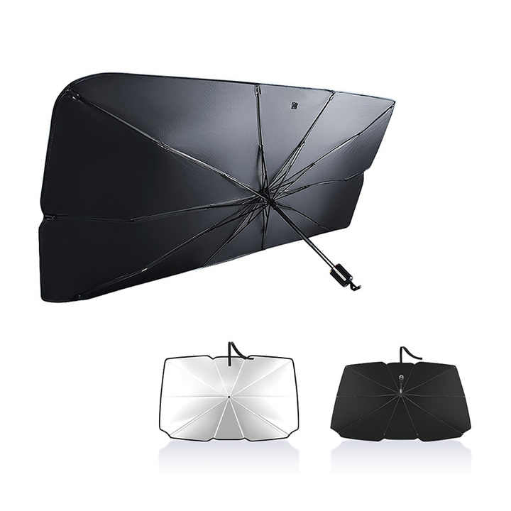 معدل الظل 99.9% واقي شمسية أوتوماتيكي مظلة للسيارة للنافذة الأمامية 99.9% Shade Rate Automatic Sunshade Car Sunshade for Front Window