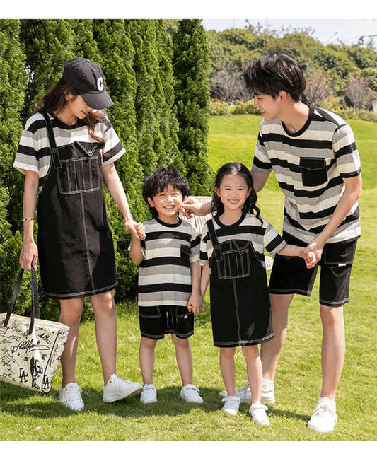 طقم مخطط - عائله