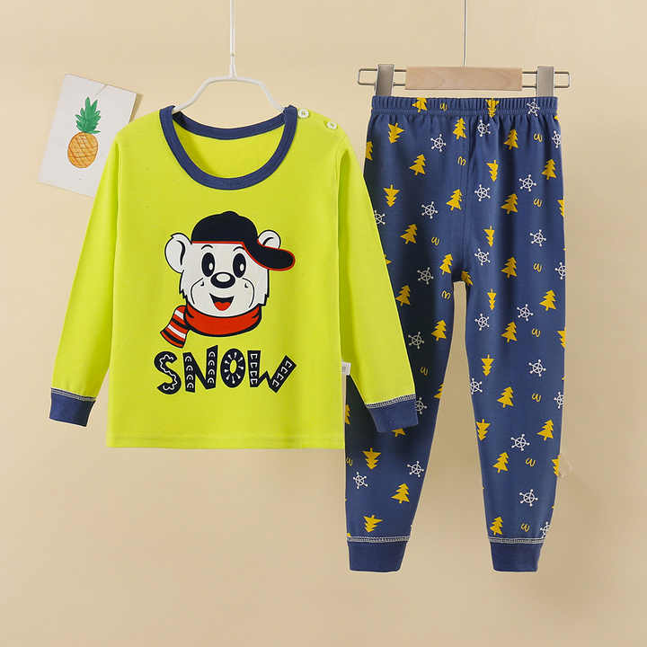 مجموعة ملابس أطفال كم طويل