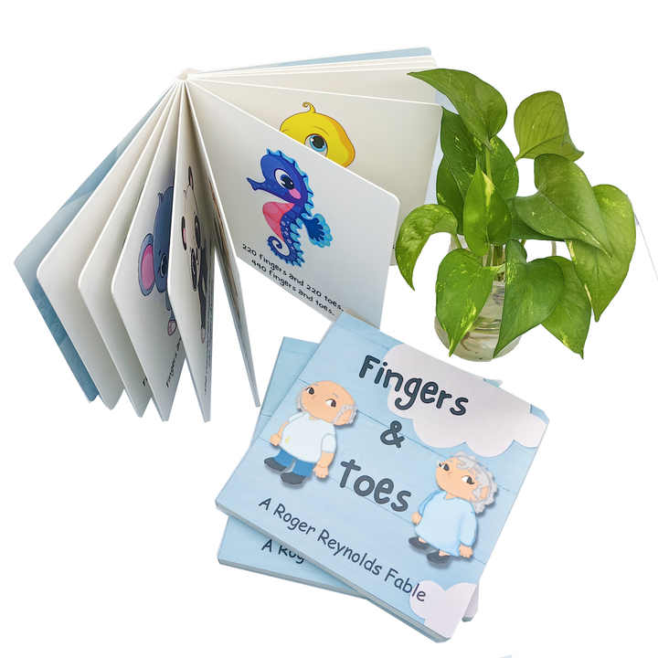 Children's books made from custom glossy paper