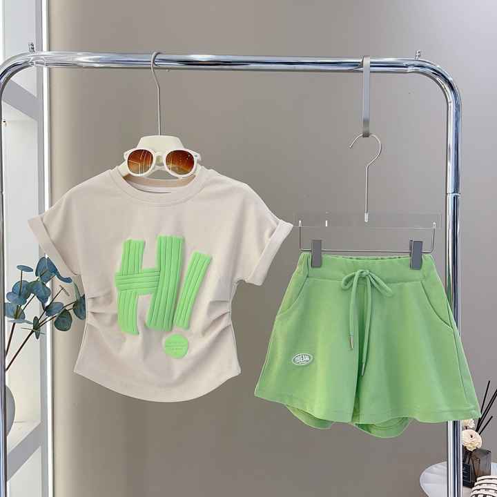 أزياء الصيف مريحة الاطفال 2 قطعة ملابس Hot Sale 2024 Summer Fashion Comfortable Kids 2 Pieces