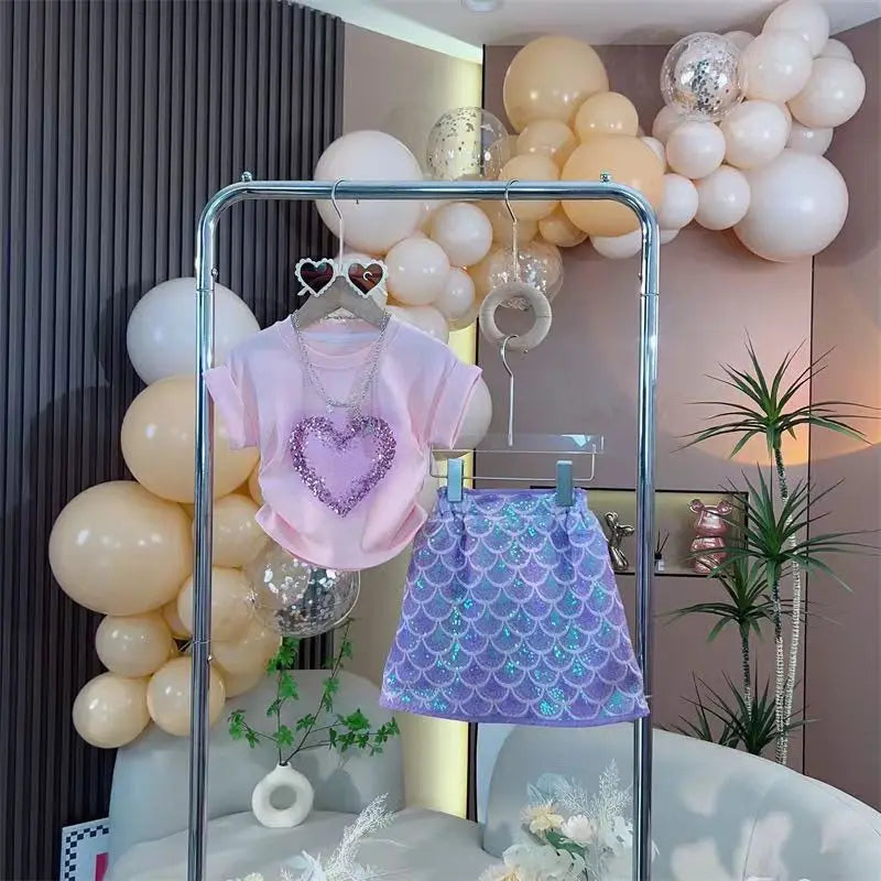 Girls' New Style Summer Set