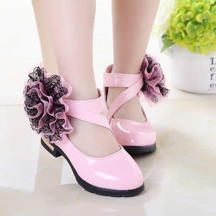 Girls' party heels, medium heels