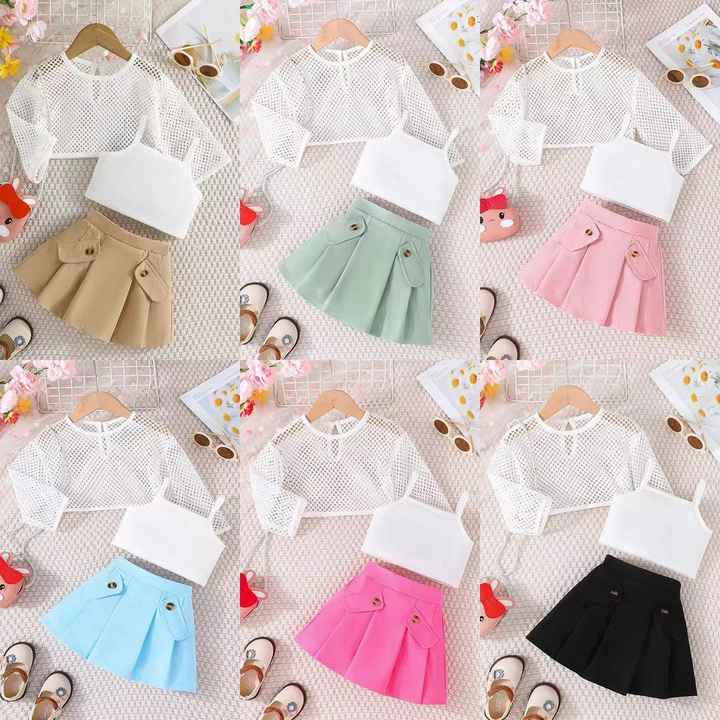 Summer Baby Girls Clothes Long Sleeve Mesh