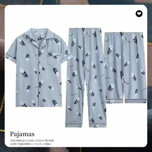 Cotton pajama set.