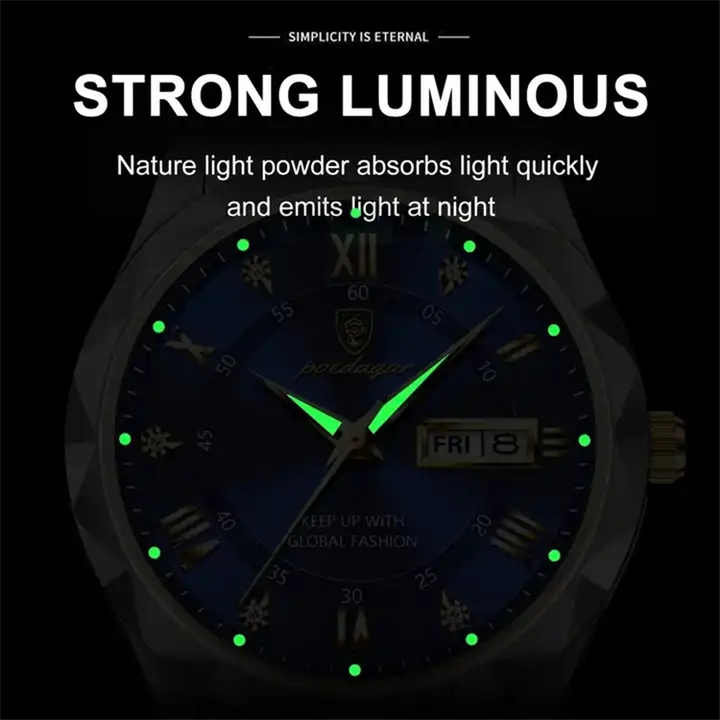POEDAGAR 615 ساعة يد رجالية من أفضل . POEDAGAR 615 Men's Watch Top Brand