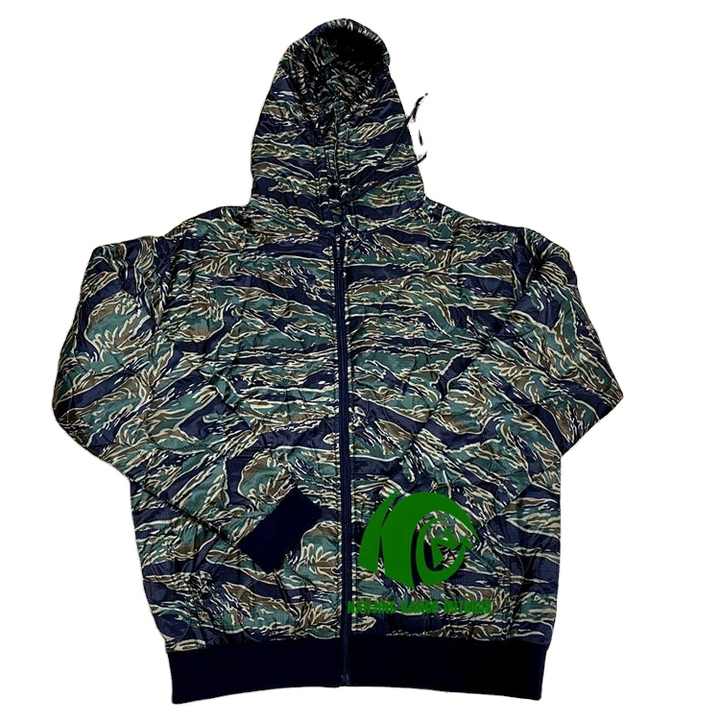 Kango Hot Sale USMC Woobie Hoodieسترة Kango USMC Woobie هودي تكتيكية مموهة بسحاب من Woobie بخطوط النمر للأنشطة الخارجية