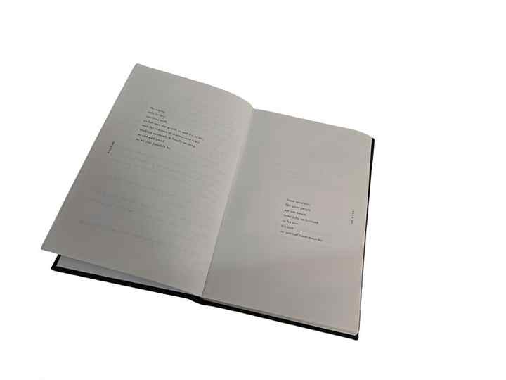 Factory bound linen notebook with custom printing