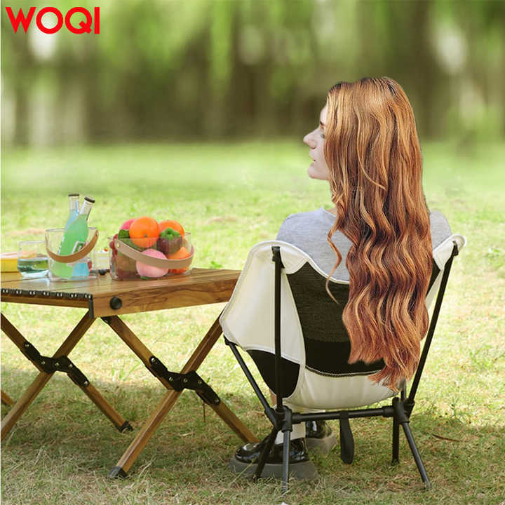 WOQI Portable Lightweight Folding Outdoor Chair Beach