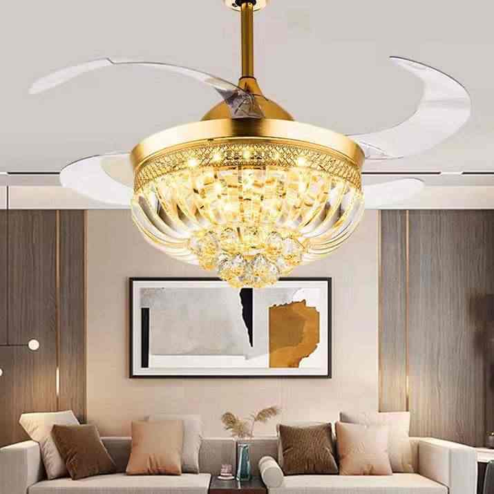 Crystal chandelier interior lighting