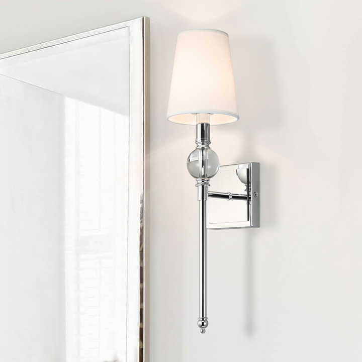 Creative Indoor Chrome Wall Lamp Dining Room Bedroom Bedside Reading Wall Lamp Indoor Home Wall Lamp