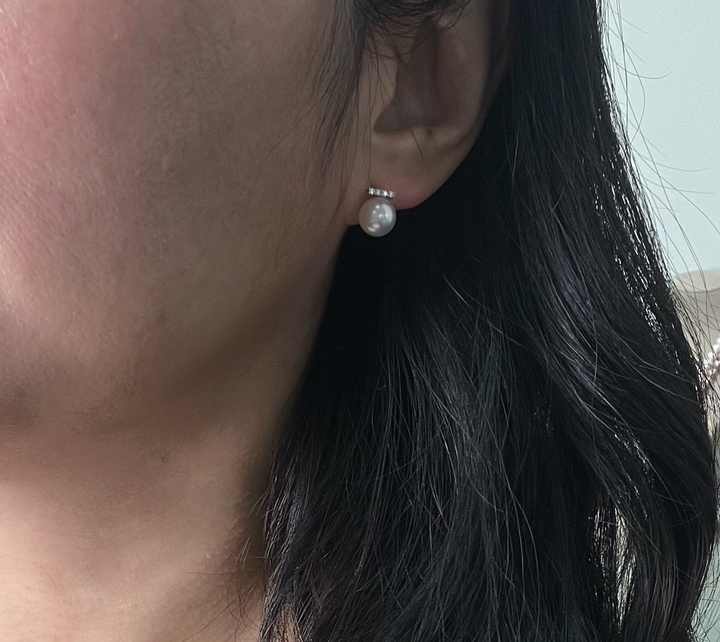 Akoya pearl earrings