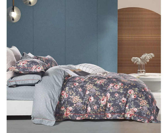 7 Piece Summer Printed Cotton Bedding Set - Custom Bedspread and Pillowcase Set